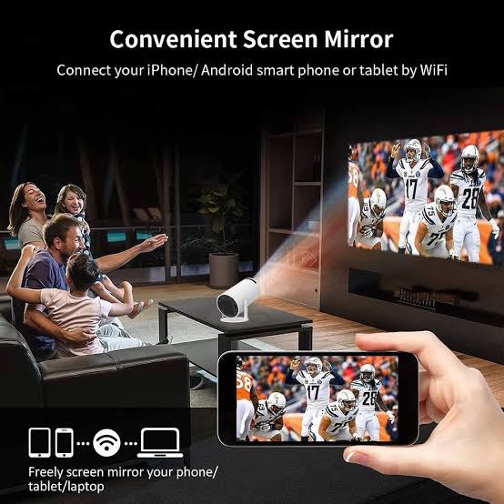 Mobile HY300 Pro Projector Portable Android 4K - HD RESULT WiFi