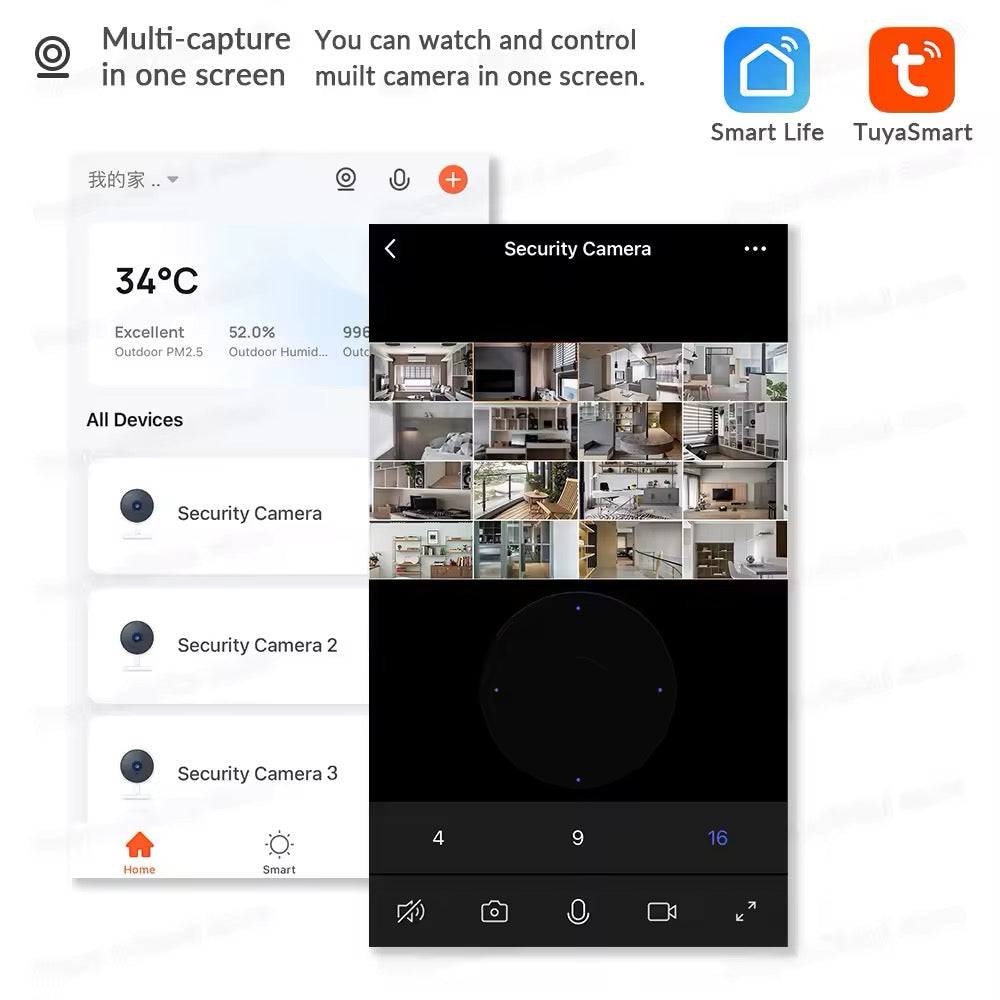4K Indoor Smart WiFi Security Camera | Home Surveillance & Motion Detection