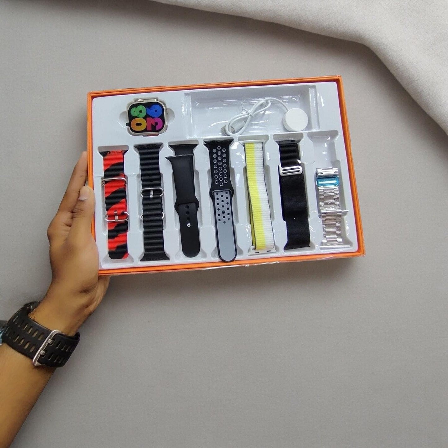 ULTRA 9 WITH 7 STRAPS | Apple Smart Watch 1.1 CLONE 7 straps 49mm BT calling