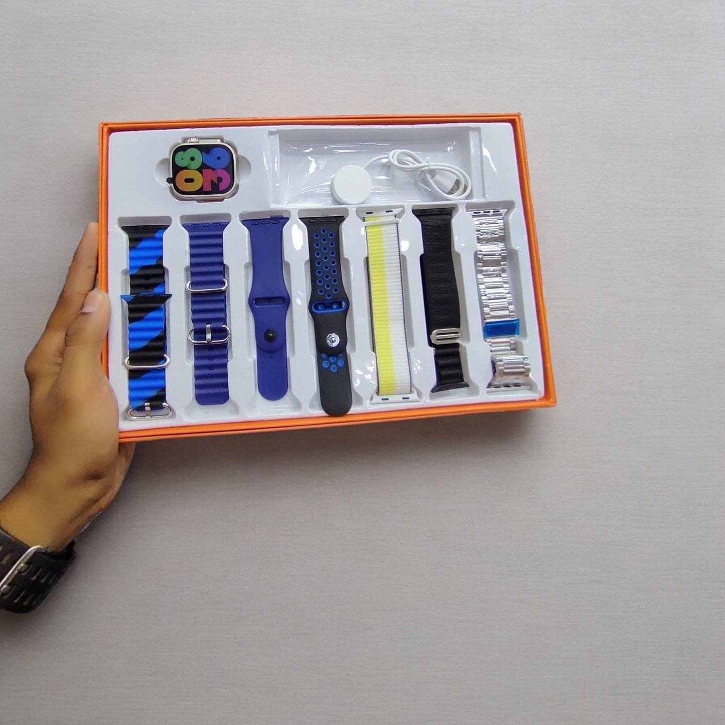 ULTRA 9 WITH 7 STRAPS | Apple Smart Watch 1.1 CLONE 7 straps 49mm BT calling