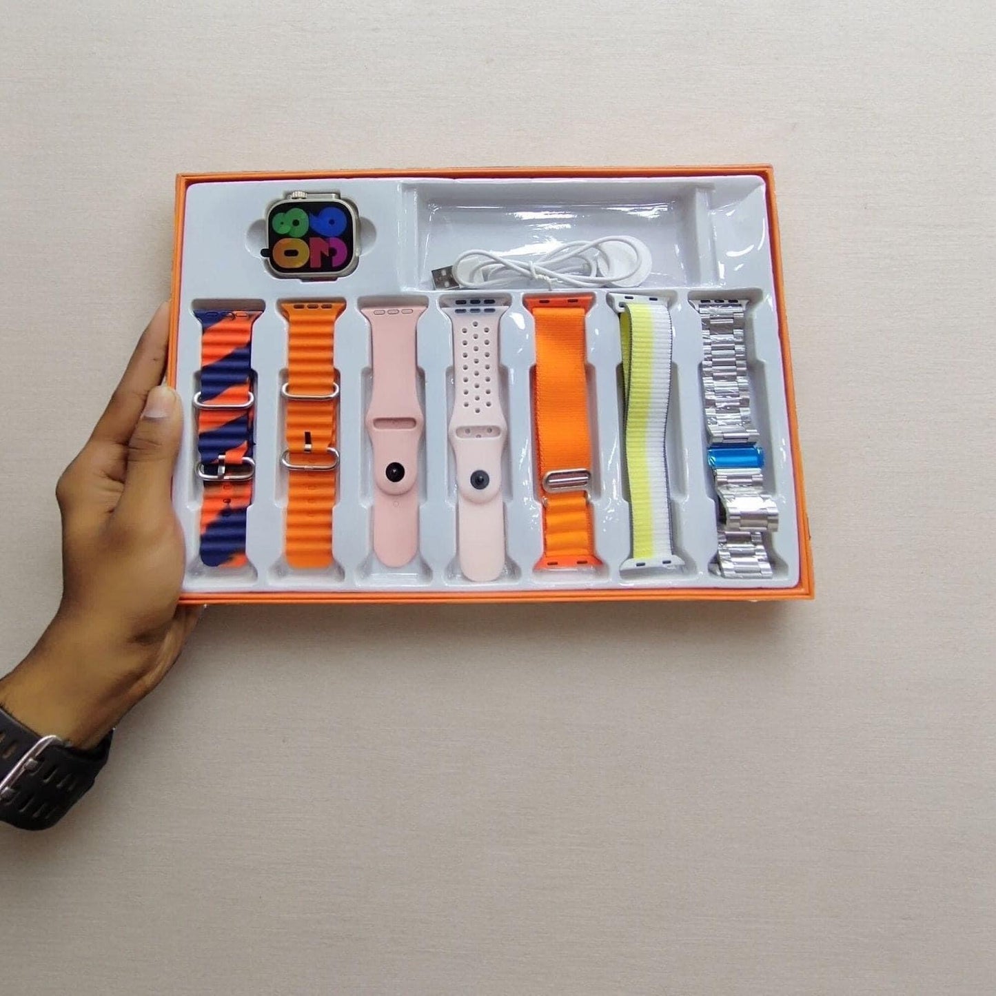 ULTRA 9 WITH 7 STRAPS | Apple Smart Watch 1.1 CLONE 7 straps 49mm BT calling