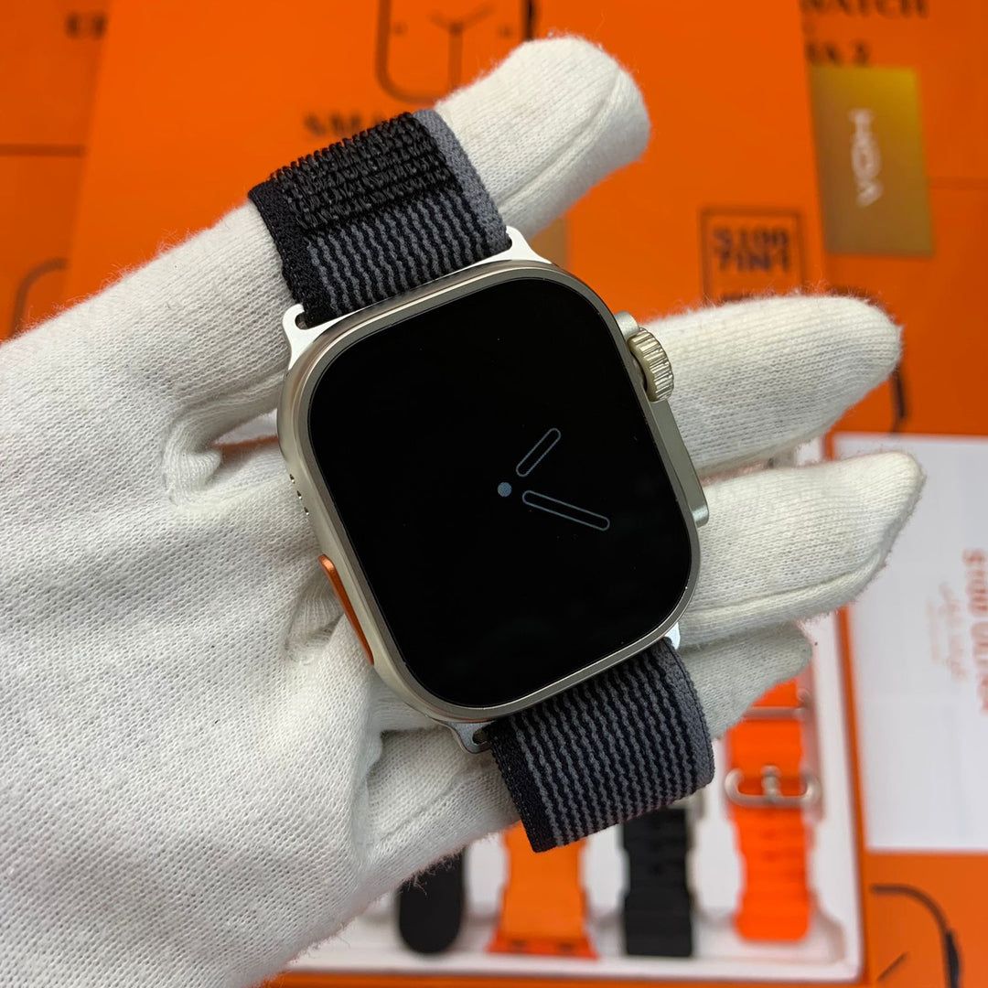 Apple Smart Watch 1.1 CLONE S100 FENDIOR GERMANY ULTRA 9 7-Straps FREE CASE