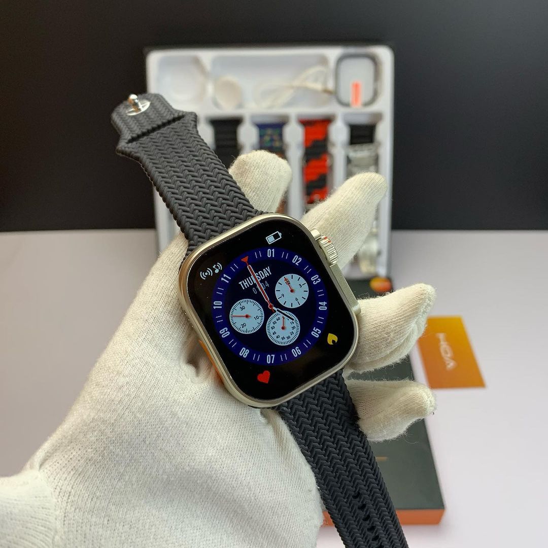 Ultra 10 in 1 Strap | Apple Smart Watch | 2.0 HD display Screen | 49mm | Wireless Charging | GIFT PACK