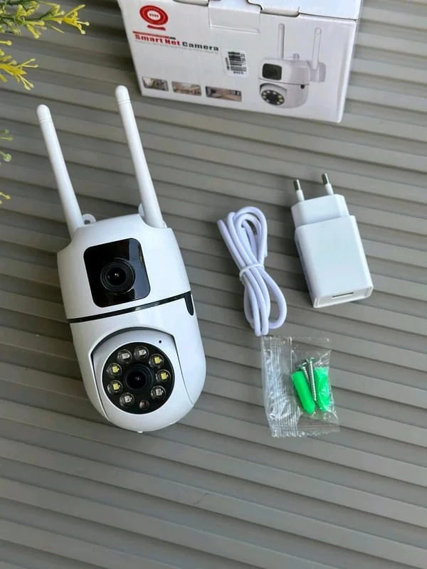 4MP 4K Dual Lens WiFi Smart CCTV Camera - WATERPROOF