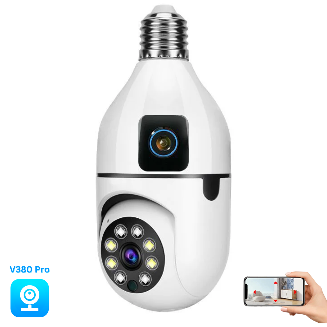 Bulb WIFI Dual 2 Lens Camera | WIFI SMART CCTV CAMERA HD QUALITY