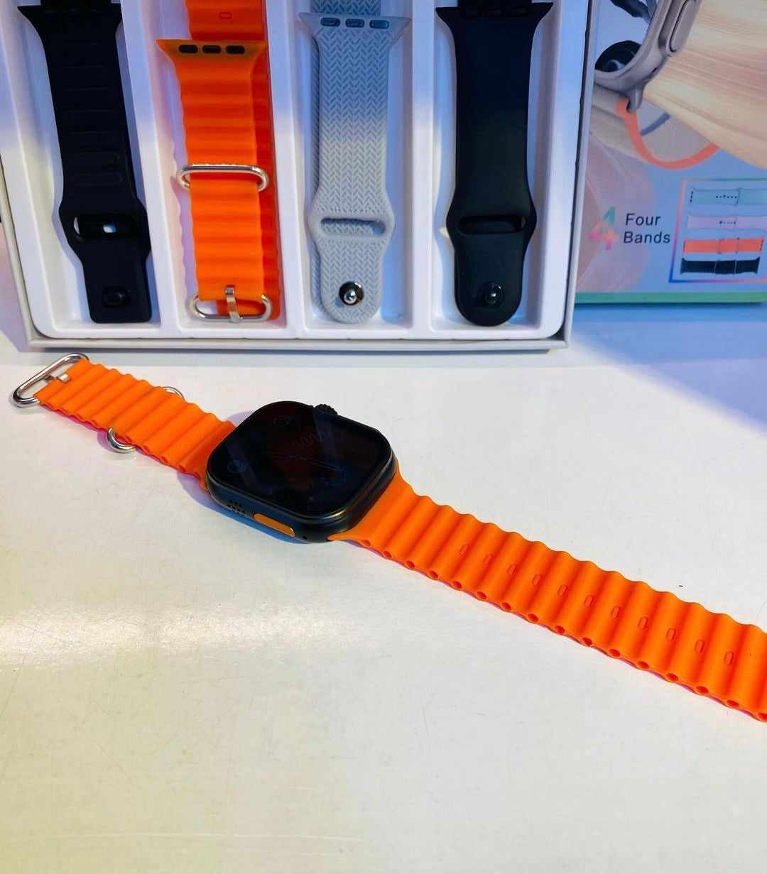 T20 ULTRA 2 WITH 4 STRAPS | 4in1 | BT CALLING APPLE SMART WATCH