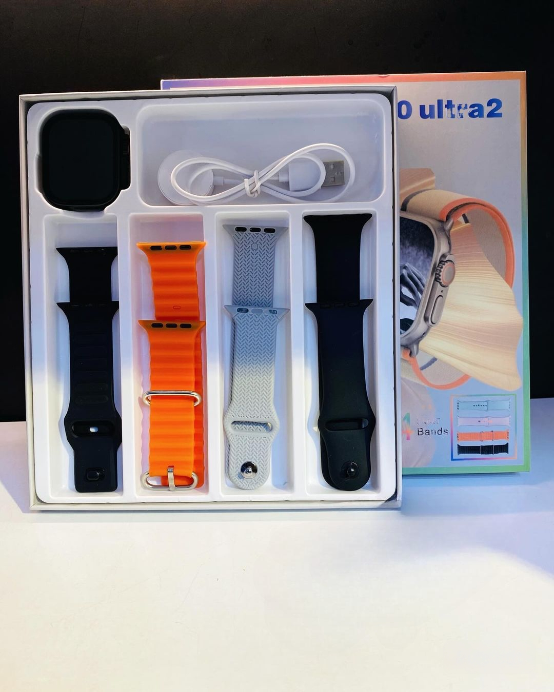 T20 ULTRA 2 WITH 4 STRAPS | 4in1 | BT CALLING APPLE SMART WATCH