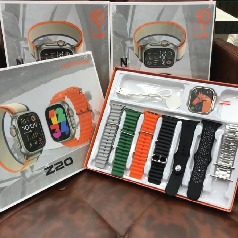 APPLE SMART WATCH Z40 ULTRA | 7 STRAPS | 7in1 | BT CALIING WATCH 49MM | FREE PROTECTOR INSIDE