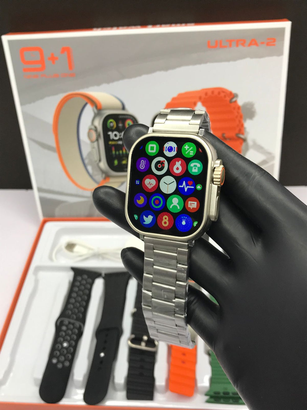 APPLE SMART WATCH Z40 ULTRA | 7 STRAPS | 7in1 | BT CALIING WATCH 49MM | FREE PROTECTOR INSIDE