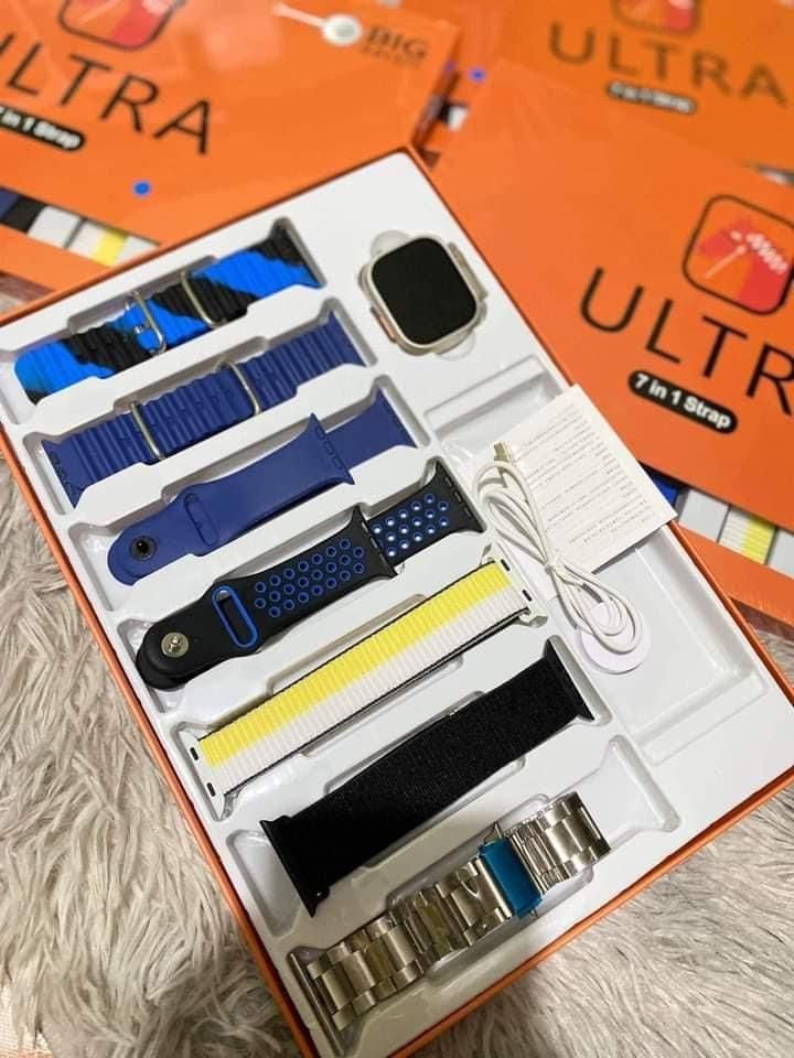 ULTRA 9 WITH 7 STRAPS | Apple Smart Watch 1.1 CLONE  7 straps 49mm BT calling